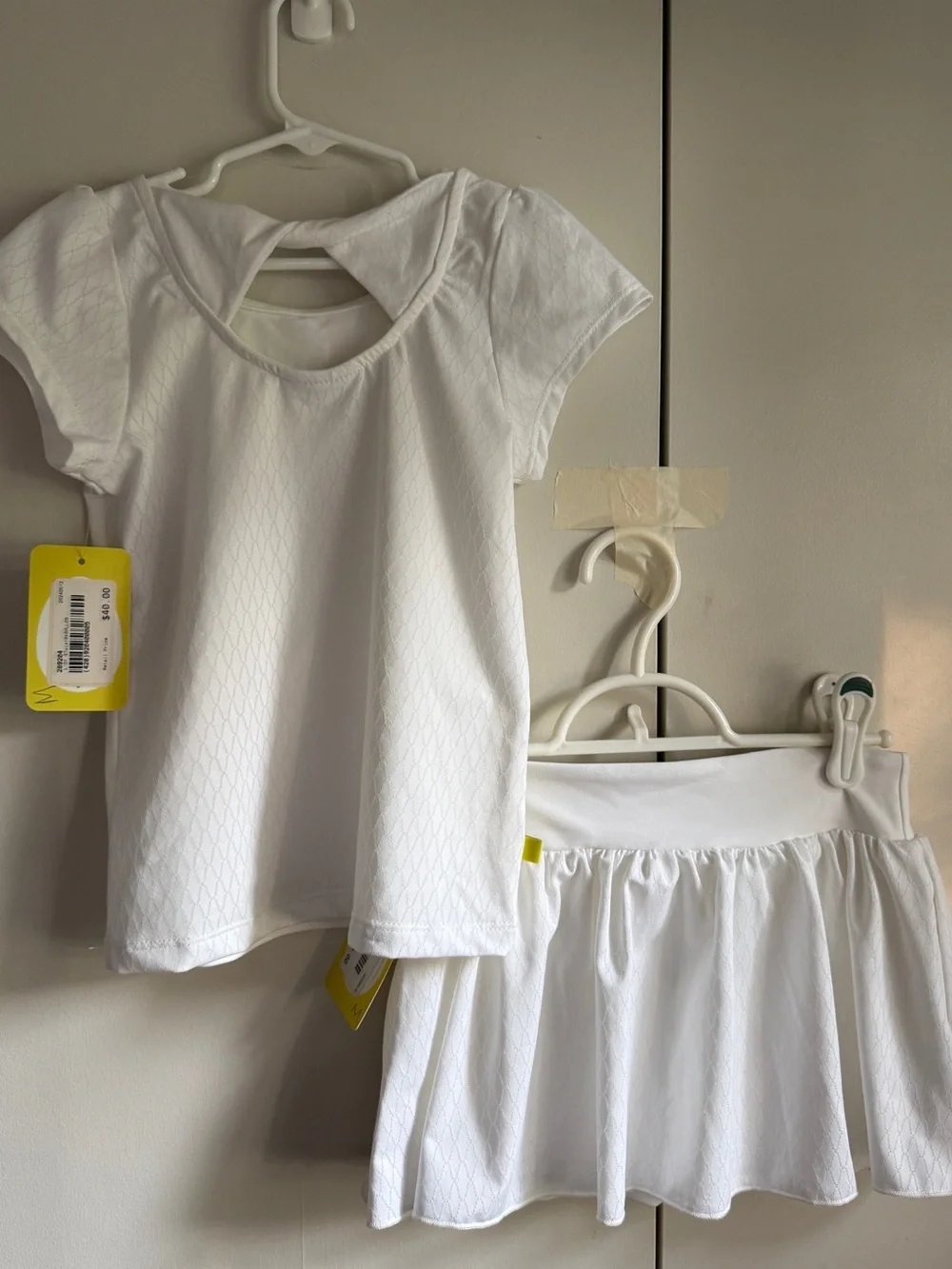 NWT L’Oeuf Poche Girls Ballet Collection Tennis Top/Skirt Set, MSRP $110, 6/7